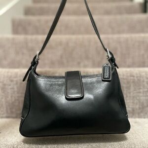 Y2K Coach Hampton Black Leather #7789